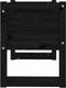 vidaXL - Plantenbak - 78x40x52 - cm - massief - grenenhout - zwart