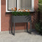 vidaXL - Plantenbak - 78x40x81 - cm - massief - grenenhout - grijs