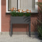 vidaXL - Plantenbak - 78x40x81 - cm - massief - grenenhout - grijs