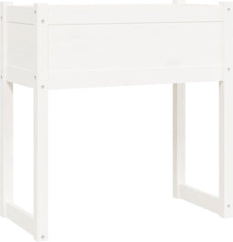 vidaXL - Plantenbak - 78x40x81 - cm - massief - grenenhout - wit