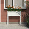 vidaXL - Plantenbak - 78x40x81 - cm - massief - grenenhout - wit