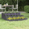 vidaXL - Plantenbak - 78x78x27 - cm - massief - grenenhout - grijs