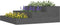 vidaXL - Plantenbak - 78x78x27 - cm - massief - grenenhout - grijs