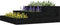 vidaXL - Plantenbak - 78x78x27 - cm - massief - grenenhout - zwart
