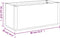vidaXL - Plantenbak - 80x36x35 - cm - polypropeen - lichtbruin