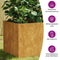 vidaXL - Plantenbak - 80x40x40 - cm - cortenstaal