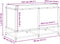 vidaXL - Plantenbak - 80x40x50 - cm - geïmpregneerd - grenenhout