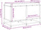vidaXL - Plantenbak - 80x40x50 - cm - massief - grenenhout - wasbruin
