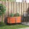 vidaXL - Plantenbak - 80x40x50 - cm - massief - grenenhout - wasbruin