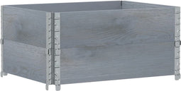 vidaXL - Plantenbak - 80x60 - cm - massief - grenenhout - grijs