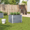 vidaXL - Plantenbak - 80x60 - cm - massief - grenenhout - grijs