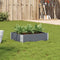 vidaXL - Plantenbak - 80x60 - cm - massief - grenenhout - grijs