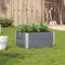 vidaXL - Plantenbak - 80x60 - cm - massief - grenenhout - grijs