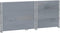 vidaXL - Plantenbak - 80x60 - cm - massief - grenenhout - grijs