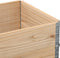 vidaXL - Plantenbak - 80x60 - cm - massief - grenenhout