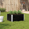 vidaXL - Plantenbak - 80x60 - cm - massief - grenenhout - zwart