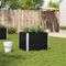 vidaXL - Plantenbak - 80x60 - cm - massief - grenenhout - zwart