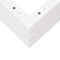 vidaXL - Plantenbak - 80x80x23 - cm - massief - grenenhout - wit