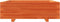 vidaXL - Plantenbak - 80x80x26,5 - cm - massief - grenenhout - wasbruin