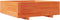 vidaXL - Plantenbak - 80x80x26,5 - cm - massief - grenenhout - wasbruin