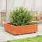 vidaXL - Plantenbak - 80x80x26,5 - cm - massief - grenenhout - wasbruin