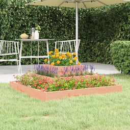 vidaXL - Plantenbak - 80x80x27 - cm - massief - douglashout