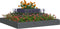 vidaXL - Plantenbak - 80x80x27 - cm - massief - grenenhout - grijs
