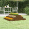 vidaXL - Plantenbak - 80x80x27 - cm - massief - grenenhout - honingbruin