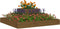 vidaXL - Plantenbak - 80x80x27 - cm - massief - grenenhout - honingbruin