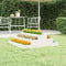 vidaXL - Plantenbak - 80x80x27 - cm - massief - grenenhout - wit