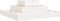 vidaXL - Plantenbak - 80x80x27 - cm - massief - grenenhout - wit