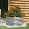 vidaXL - Plantenbak - 80x80x36 - cm - gepoedercoat - staal - zilverkleurig