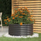 vidaXL - Plantenbak - 80x80x36 - cm - gepoedercoat - staal - antracietkleurig