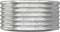 vidaXL - Plantenbak - 80x80x36 - cm - gepoedercoat - staal - zilverkleurig