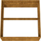vidaXL - Plantenbak - 80x80x40 - cm - cortenstaal