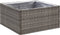 vidaXL - Plantenbak - 80x80x40 - cm - poly - rattan - grijs