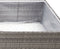 vidaXL - Plantenbak - 80x80x40 - cm - poly - rattan - grijs