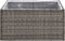 vidaXL - Plantenbak - 80x80x40 - cm - poly - rattan - grijs