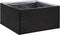 vidaXL - Plantenbak - 80x80x40 - cm - poly - rattan - zwart