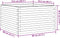 vidaXL - Plantenbak - 80x80x45,5 - cm - geïmpregneerd - grenenhout