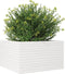 vidaXL - Plantenbak - 80x80x45,5 - cm - massief - grenenhout - wit