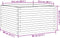 vidaXL - Plantenbak - 80x80x45,5 - cm - massief - grenenhout - wit