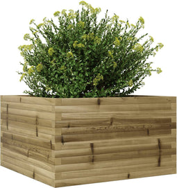 vidaXL - Plantenbak - 80x80x46 - cm - geïmpregneerd - grenenhout