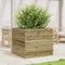 vidaXL - Plantenbak - 80x80x68,5 - cm - geïmpregneerd - grenenhout