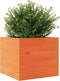 vidaXL - Plantenbak - 80x80x68,5 - cm - massief - grenenhout - wasbruin