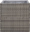 vidaXL - Plantenbak - 80x80x80 - cm - poly - rattan - grijs