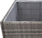 vidaXL - Plantenbak - 80x80x80 - cm - poly - rattan - grijs