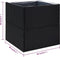 vidaXL - Plantenbak - 80x80x80 - cm - poly - rattan - zwart