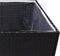 vidaXL - Plantenbak - 80x80x80 - cm - poly - rattan - zwart