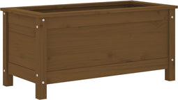 vidaXL - Plantenbak - 82,5x40x39 - cm - massief - grenenhout - honingbruin